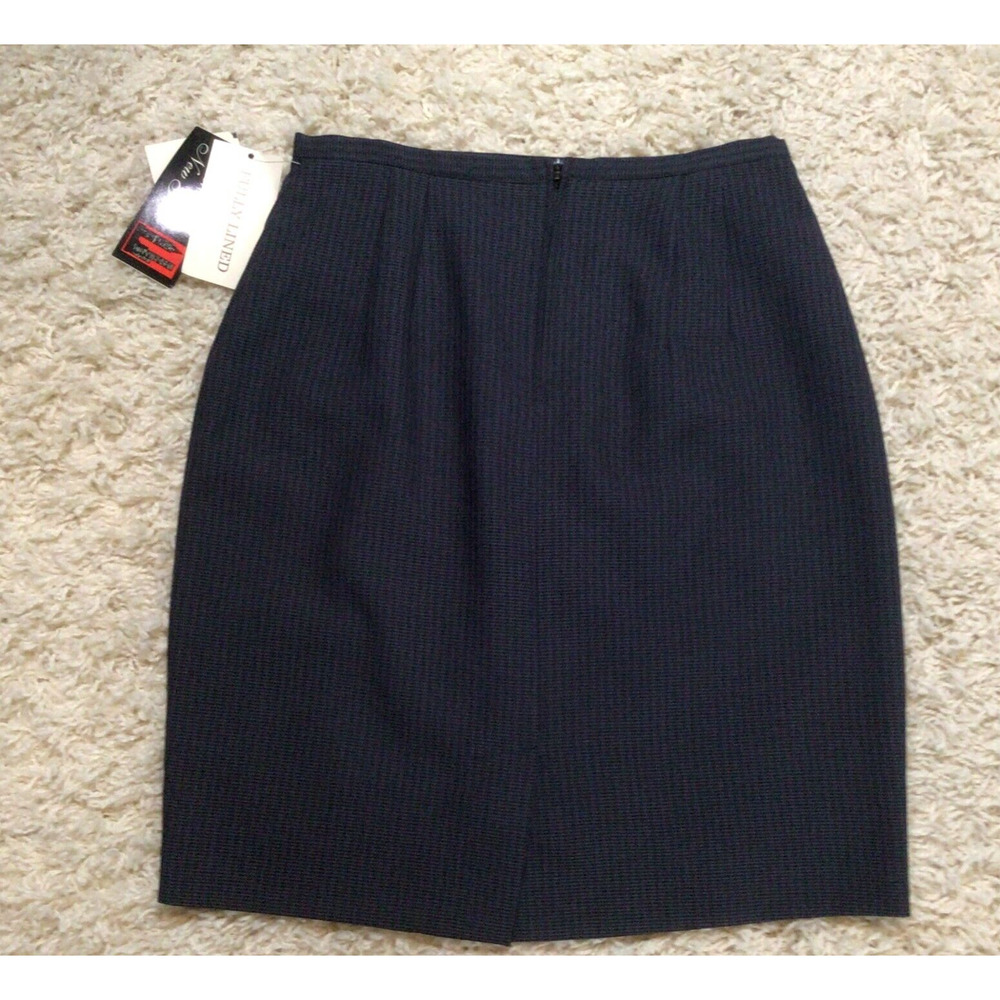 NWT Lloyd New York Women’s Black Lines Dress Skirt Size 8 915A